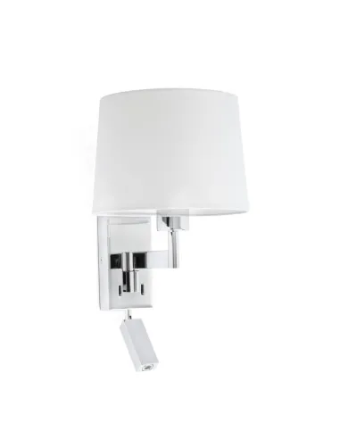 Estructura para apliques con lector 68493 ARTIS FARO articulado e27 lector led 1w cromo, Otros accesorios