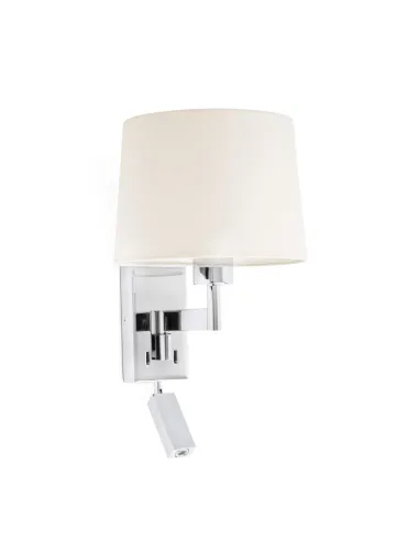 Estructura para apliques con lector 68493 ARTIS FARO articulado e27 lector led 1w cromo, Otros accesorios