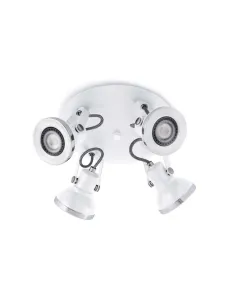 Plafón moderno FARO RING 40559 blanco 4xGU10, Plafones de techo