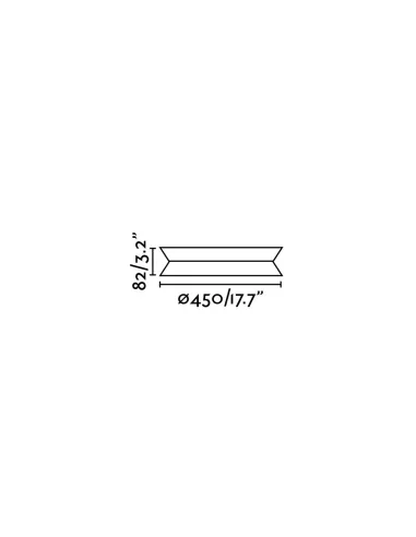 Plafones de techo TENDER 20094 FARO negro led 24w 3000k, Plafones de techo