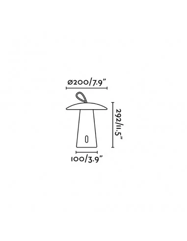 Sobremesa exterior Task 70914 Faro blanco led 3000k, Sobremesas exterior
