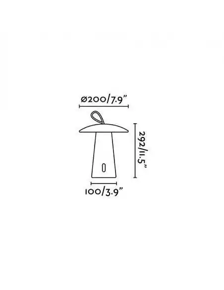 Sobremesa exterior Task 70914 Faro blanco led 3000k, Sobremesas exterior