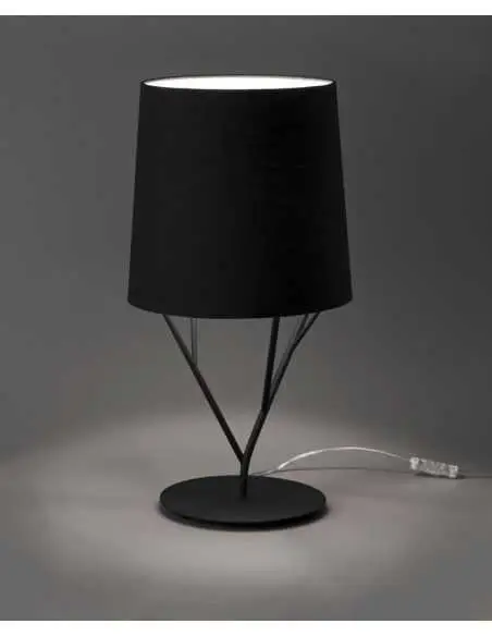 Sobremesa moderno FARO TREE 29866 tree 1l e27 negro - Sobremesas modernos, Sobremesas