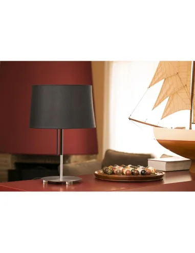Lámpara de mesa moderna FARO VOLTA 20026 negro E27 alto 45 cm, Sobremesas