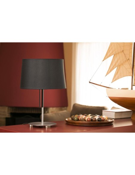 Lámpara de mesa moderna FARO VOLTA 20026 negro E27 alto 45 cm, Sobremesas