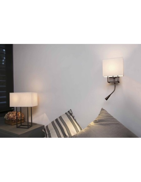 Sobremesa moderno FARO VESPER 29985 vesper marron e27 - Sobremesas, Sobremesas