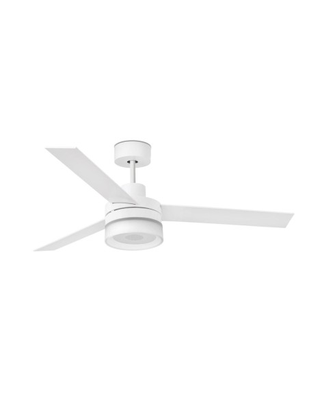 Ventiladores de techo 33460 ICE FARO ø132 cms blanco 3 palas altavoz led 12w 3000, Ventiladores faro