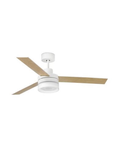 Ventiladores de techo 33460 ICE FARO ø132 cms blanco 3 palas altavoz led 12w 3000, Ventiladores faro