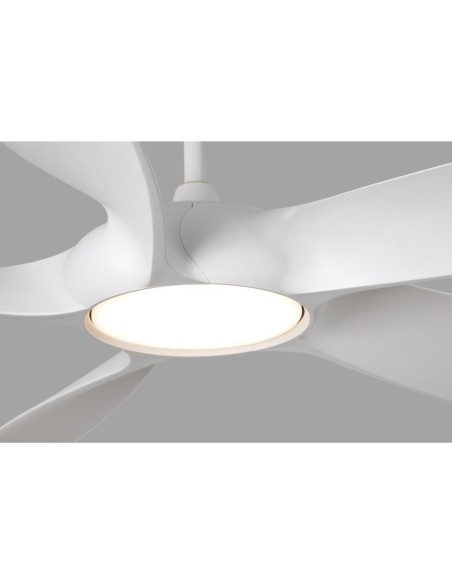 Ventiladores de techo motor DC 33548 COCOS FARO ø137cms blanco 5 palas led 20w, Ventiladores faro