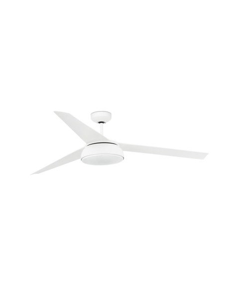 Ventiladores de techo motor DC VULCANO 33549 FARO ø152cm blanco led 25w dimable mando programador, Ventiladores faro
