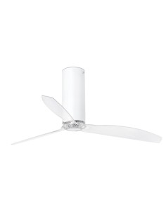 Ventiladores de techo TUBE 32034 FARO motor DC ø128cm blanco mate, Ventiladores sin luz