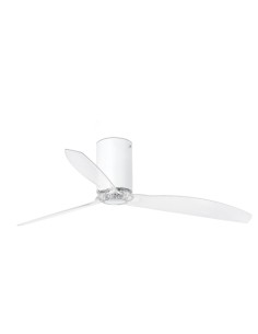 Ventiladores de techo 32039 MINI TUBE FARO ø128 cms blanco mate 3 palas, Ventiladores sin luz