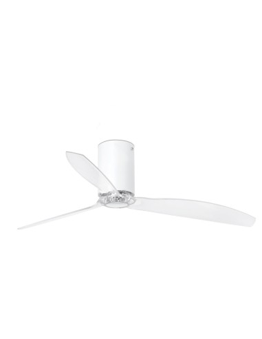 Ventiladores de techo 32039 MINI TUBE FARO ø128 cms blanco mate 3 palas, Ventiladores sin luz