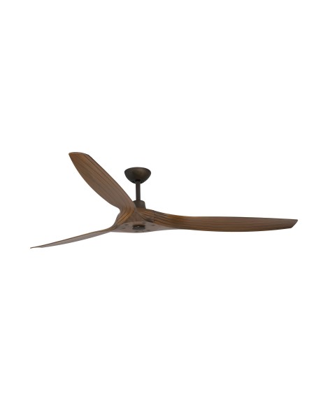 Ventilador techo madera MOREA 33511 FARO ø152cm marron motor DC, Ventiladores sin luz