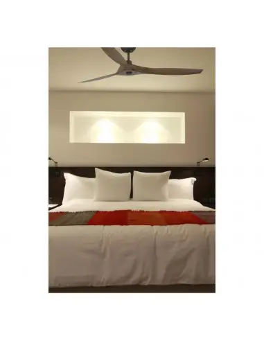 Ventilador techo madera MOREA 33511 FARO ø152cm marron motor DC, Ventiladores sin luz