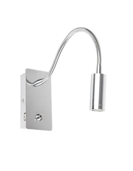 Apliques con lector 41025 JULIET FARO con usb cromo led 3w 3000k, Lámparas modernas