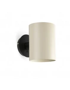 Aplique de pared Guadalupe 20031-80 Faro negro pantalla beige, Lámparas modernas