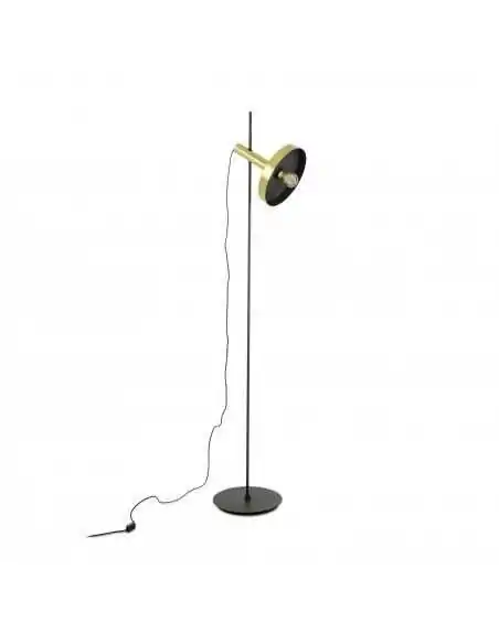 Lámpara de pie Whizz 20164-96 Faro con pantalla oro negro 1xe27, Lámparas modernas