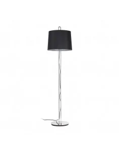 Lámpara de pie Montreal 24037-09 Faro cromo pantalla negra, Lámparas modernas