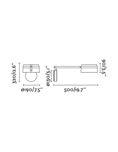 Aplique de pared Loop 29396 Faro articulado fresno led dimable 6w 2700, Lámparas modernas