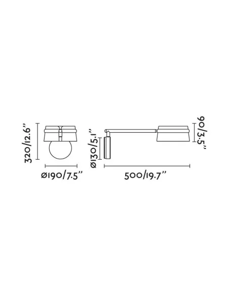 Aplique de pared Loop 29396 Faro articulado fresno led dimable 6w 2700, Lámparas modernas