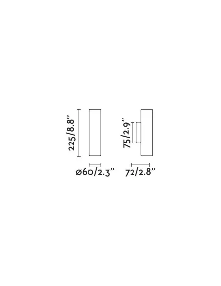 Aplique de pared Stan 43760 Faro oro satinado 2xgu10, Lámparas modernas