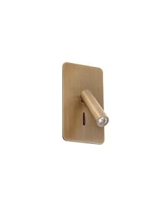 Aplique con lector empotrable Suau 62111 Faro bronce led 3w 3000k, Lámparas para Hoteles