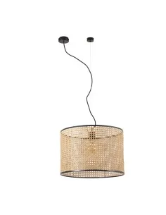 Lampara colgante Mambo 64315-49 Faro negro simple ratan e27 ø450*313ø450, Lámparas modernas