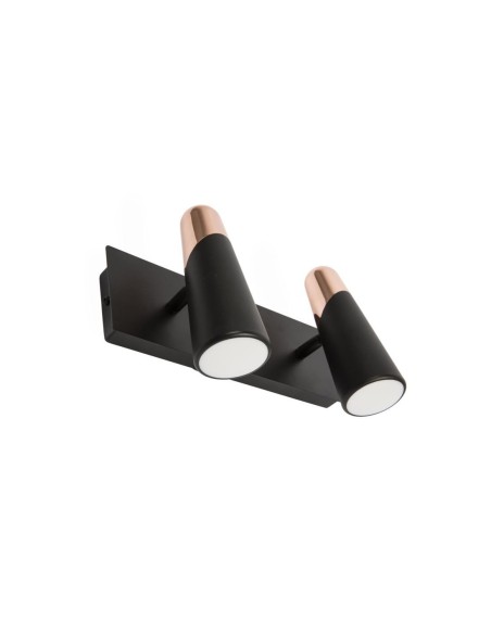 Apliques de pared LAO 29026 FARO negro-cobre 2 x led 4.5w 3000k, Lámparas modernas