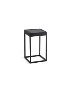 Lámpara portátil exterior Kasp 71913 Faro portatil carga solar h.50 negro, Sobremesas exterior