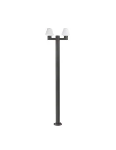 Farola Mistu 74435F2-02 Faro gris oscuro 2xe27 max 15w, Farolas jardin