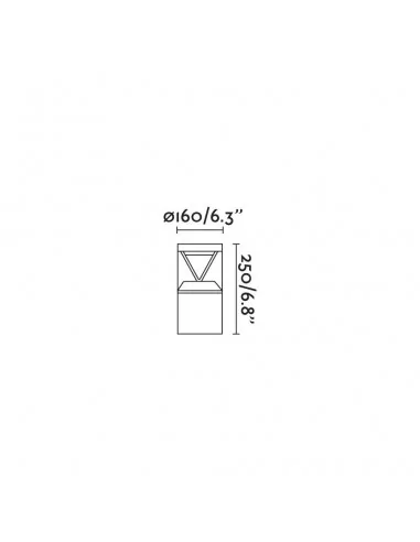Sobremuro exterior Rush 750002 Faro 2700k cri90 he asym, Sobremuros