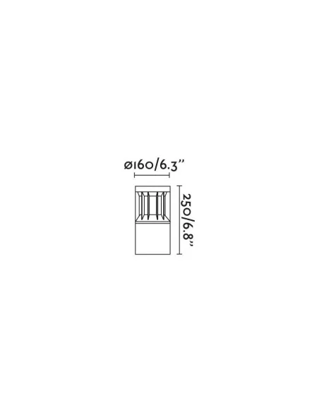 Sobremuro exterior Screen 751001 Faro 2700k cri90 he 360º wide, Sobremuros