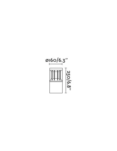 Sobremuro exterior Screen 751011C Faro 3000k cri90 he 360º wide casambi, Sobremuros