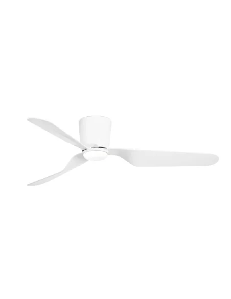 Ventilador de techo Pemba 33471N-3 Faro ø1320mm blanco 3 palas 15w 3000k motor DC, Ventiladores de techo con luz