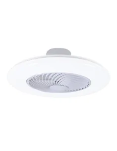 Ventilador de techo Ufo Sulion 075789 Ø60cm motor dc 65w blanco rejilla movil, Ventiladores de techo con luz