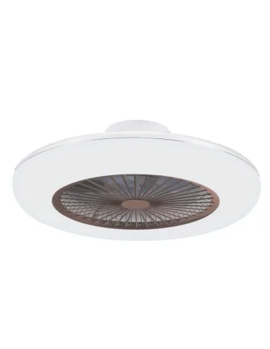 Ventilador de techo Ufo Sulion 075754 Ø55cm blanco marron, Ventiladores de techo con luz