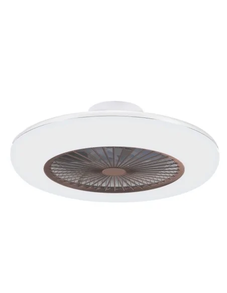 Ventilador de techo Ufo Sulion 075754 Ø55cm blanco marron, Ventiladores de techo con luz