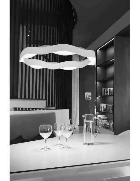 Lámparas de techo colgantes HELLO 00-5958-BW-M1 LEDS C4