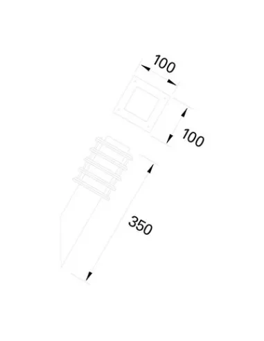 Aplique exterior SILJAN PX-0031-MAR 1x E27 marrón, Lámparas rústicas