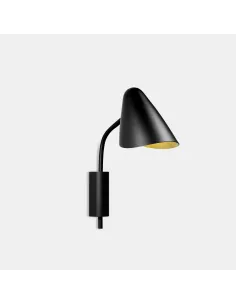 Aplique Organic 05-7582-05-05 Leds c4 1xE14 negro dorado, Lámparas modernas