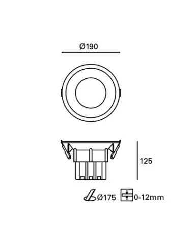 Comprar DORIT TC-0351-BLA FORLIGHT Empotrable de techo
