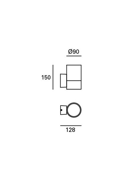 Apliques exterior ORION PX-0378-NEG LEDS C4
