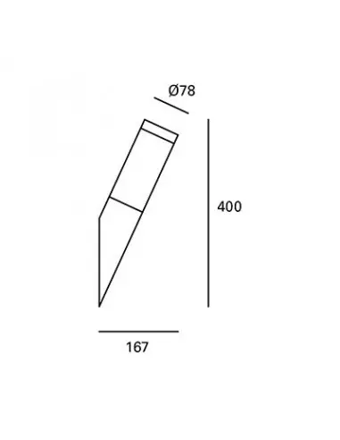 Aplique exterior KORAL PX-0098-INO 1x E27 pulido, Apliques exterior