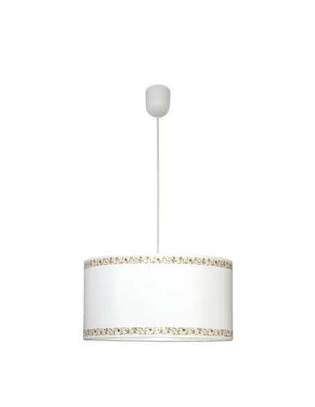 Colgante Cenefa Blanco Marron 107393502 Fabrilamp