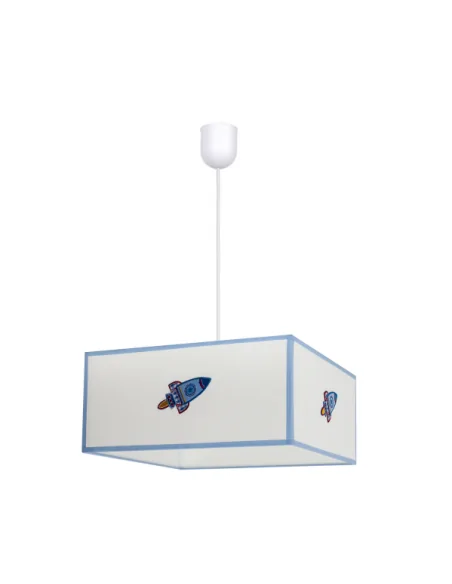 Colgante Cohete Blanco Azul 117193501 Fabrilamp