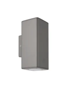 Aplique Exterior Yopol 2xgu10 Gris Ip54 127261028 Fabrilamp