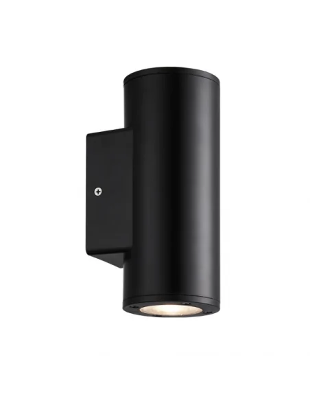Aplique Exterior Yopol 2xgu10 Negro Ip54 127261109 Fabrilamp