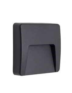 Aplique Exterior Cuadr.3w 4000k Levira Gris Oscuro A18560455B Fabrilamp
