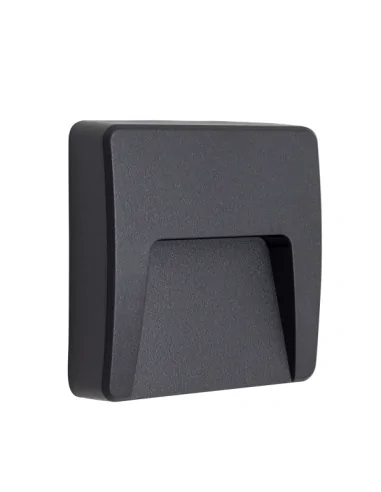 Aplique Exterior Cuadr.3w 4000k Levira Gris Oscuro A18560455B Fabrilamp